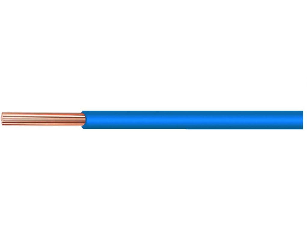 Fil électrique SOUPLE H07VK 2.5mm² en cuivre - bleu - 100m