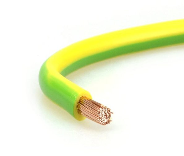 Fils électriques H07VK 6mm² souple - c100m – HO7VK6 - jaune/vert