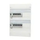 Tableau électrique pré-équipé 2 rangées 1ID 40A -AC - 1ID 40A -A- 11 disjoncteurs + Ronfleur
