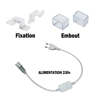 Ruban LED 2835-120 Led/m en silicone Étanche IP67 - Vente par mètre