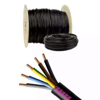 Cable rigide u-1000 r2v 5G10mm² noir - Couronne 50M