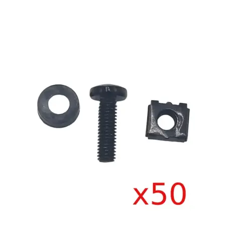 Lot de 50 Kits Visserie - M6x20mm Ecrou+Rondelle
