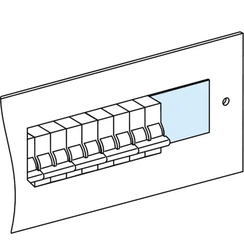 Prisma - Obturateur appareillage modulaire - fractionnable - lot de 4x90mm