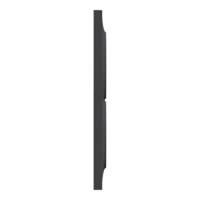 Odace Styl - plaque 2 postes verticaux entraxe 57mm anthracite