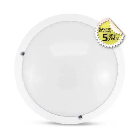 Plafonnier LED hublot rond Ø30cm 18W 4500°K + détecteur RF - 779006