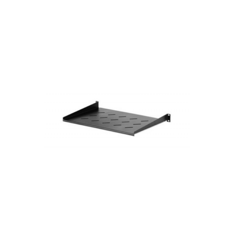 Etagère 19" 1U noire - Profondeur 350mm - Charge 20Kg