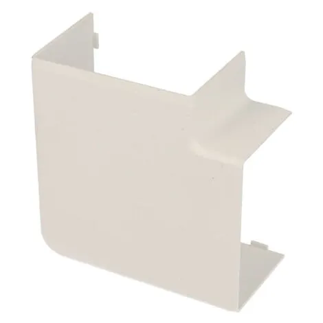 Angle Plat 80X40 Blanc