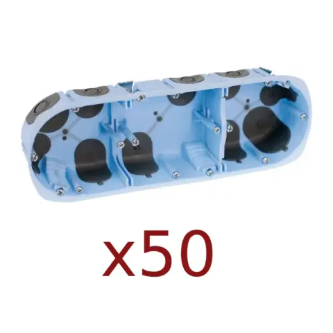 EUROHM Lot 50 Boîte d’encastrement 3 Postes - 52266