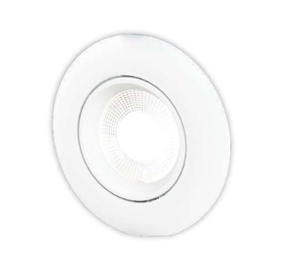 Spot Orientable Rond Blanc pour ampoule LED GU10 - 013020RB