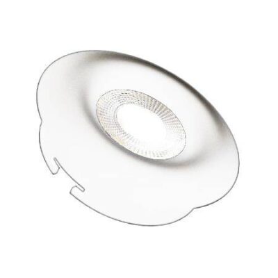 Spot fixe Ronde bombée Blanc pour ampoule LED GU10 - 01336002RB