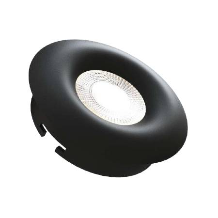 Spot fixe Ronde bombée Noir pour ampoule LED GU10 - 01336002RN