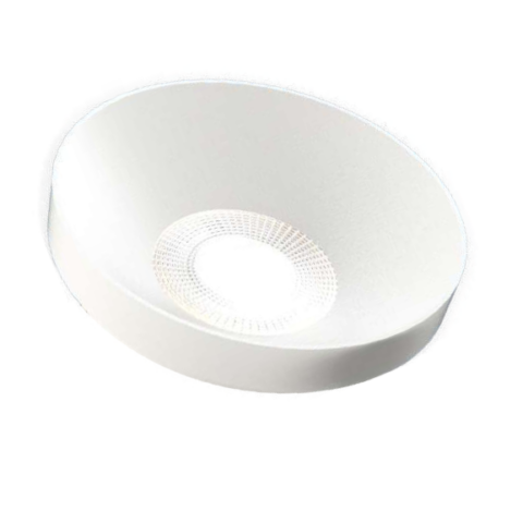 Collerette fixe Ronde pour Ampoules LED GU10 conique Blanc - 01336005