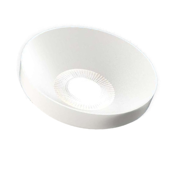 Collerette fixe Ronde pour Ampoules LED GU10 conique Blanc - 01336005