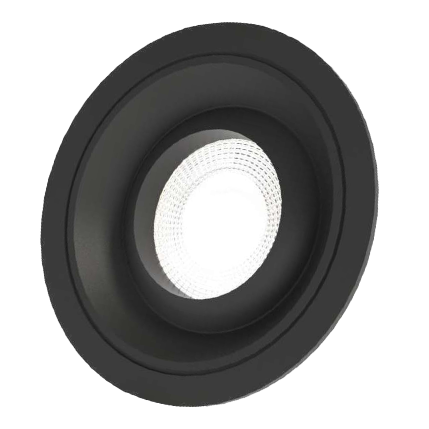 Spot fixe Rond EAGLE EYES Noir pour ampoule LED GU10 - 013042N