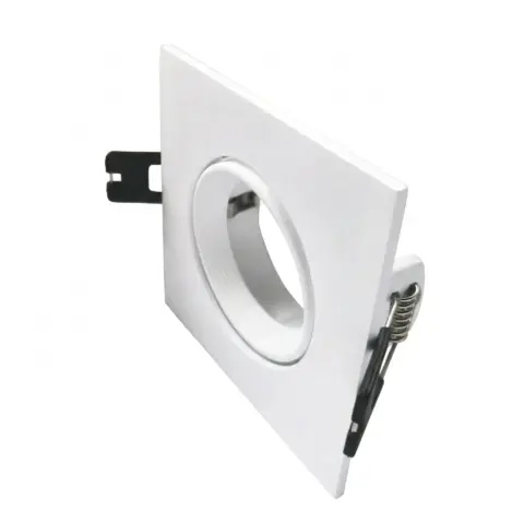 Spot Orientable carré Blanc pour ampoule LED GU10 - 013022SB
