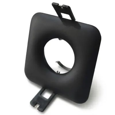 Spot fixe carré bombé Noir pour ampoule LED GU10 - 01336001SN