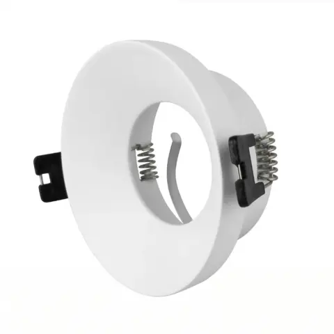 Spot fixe Ronde pour Ampoules LED GU10 conique Blanc - 01336005B