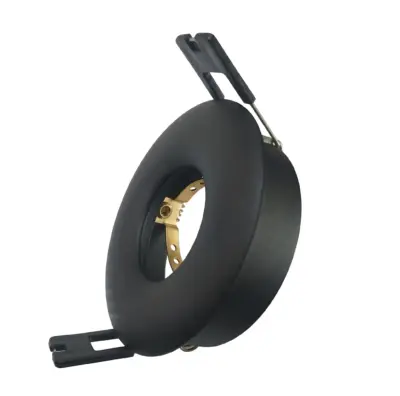 Spot fixe Rond bombé Noir pour ampoule LED GU10 - 01336002RN
