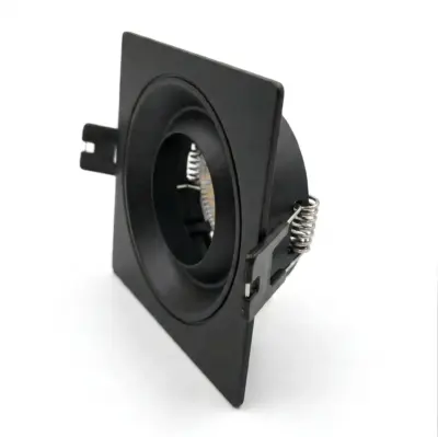Spot fixe Carré EAGLE EYES Noir pour ampoule LED GU10 - 013043N