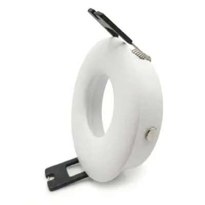 Spot fixe Ronde bombée Blanc pour ampoule LED GU10 - 01336002RB