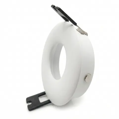Spot fixe Ronde bombée Blanc pour ampoule LED GU10 - 01336002RB