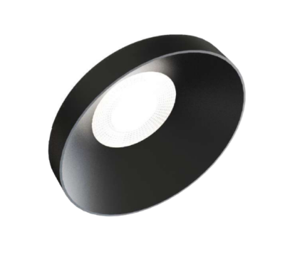 Spot fixe Ronde conique Noir pour ampoule LED GU10 - 01336005N