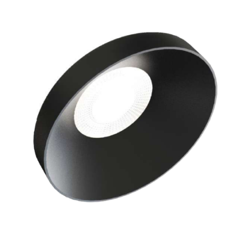 Spot fixe Ronde conique Noir pour ampoule LED GU10 - 01336005N