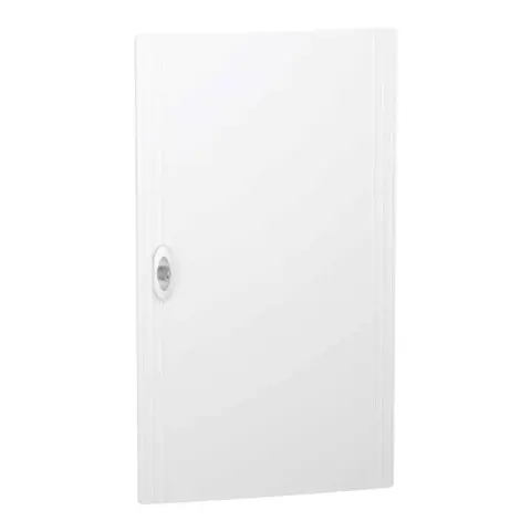 PrismaSeT XS - Porte pleine RAL9003 pour coffret encastré 4 rangées 18 modules - LVSXDP418