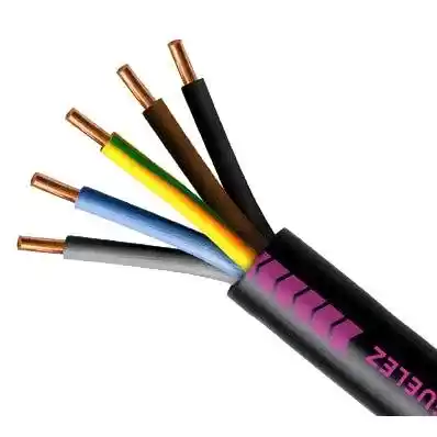 Chute de 40m de Câble électrique rigide U-1000 R2V 4X25mm² noir