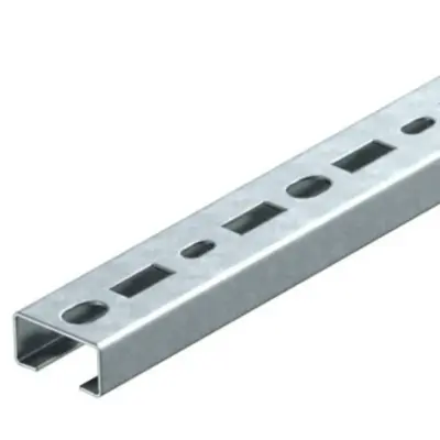 Rail profilé CML3518, ouverture 17 mm, FS, perforé