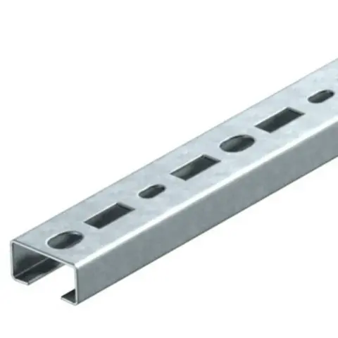 Rail profilé CML3518, ouverture 17 mm, FS, perforé