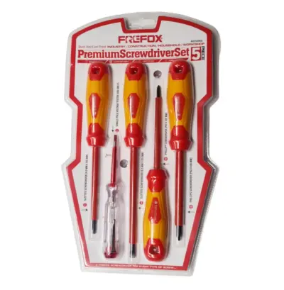 Kit Tournevis Isolés VDE 603VDE5 + Testeur de Phase - 4 Pièces