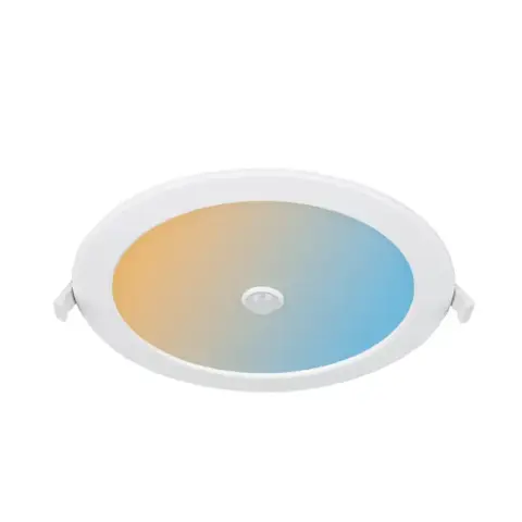 Plafonnier LED Blanc + Détecteur Ø240 22W CCT - Garantie 5 ans