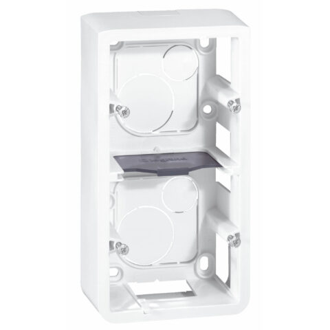 LEGRAND Mosaic Cadre saillie double vertical P40 blanc - 080282