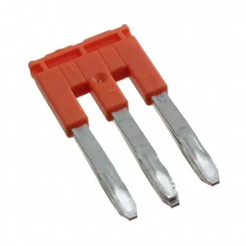 Peigne de raccordement Entrelec 600V Orange – 3 pistes – 5,2 mm x 13,4 mm
