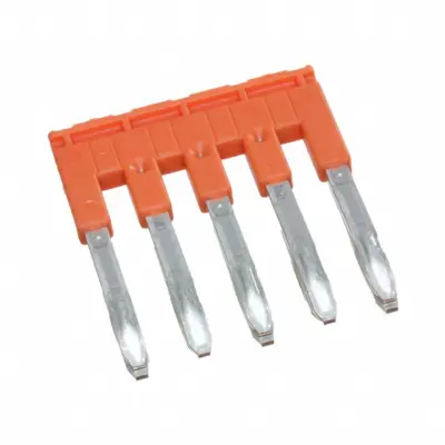 Barrette de jonction Entrelec JB5-5 – 600V, 5 pistes orange