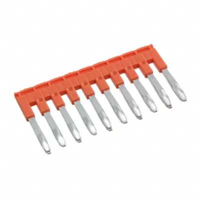 Barrette de jonction Entrelec JB5-10 – 600V, 10 pistes orange