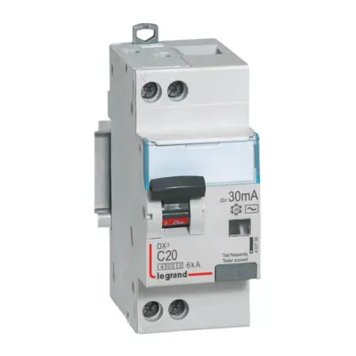 Disjoncteur Différentiel Legrand DX³ 4500 – Protection 30mA/300mA – Installation Rail DIN - 410706