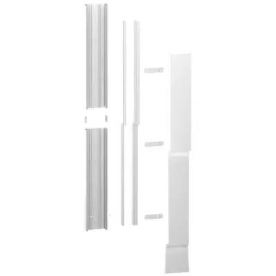 Resi9 - kit goulotte 18M - 2 parties - corps - capot - cloisons - capot ERDF