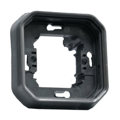 Plexo Support plaque 1 poste encastré Anthracite - 069606L