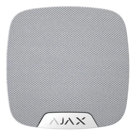 Sirène sans fil blanche pour intérieur avec connecteur LED externe
