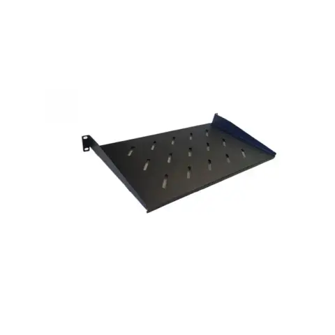 Etagère 19" 1U noire – Profondeur 350mm – Charge 20Kg
