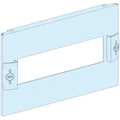 Plastron modulaire 3 modules L300 blanc - LVS03213