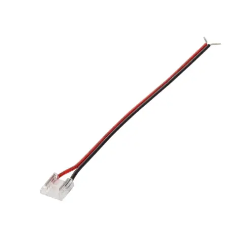 Connecteur câblé LED 12/24V DC SMD et COB IP20 largeur 8mm