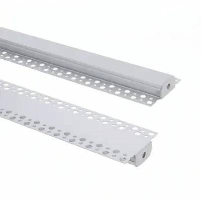 Profilé Aluminium Intégration Plâtre/Placo pour Rubans LED jusqu'à 20 mm
