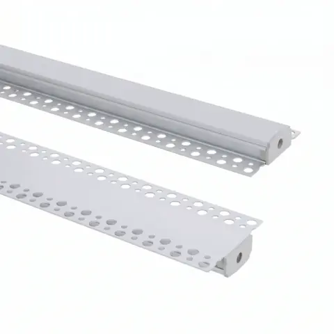 Profilé Aluminium Intégration Plâtre/Placo pour Rubans LED jusqu'à 20 mm