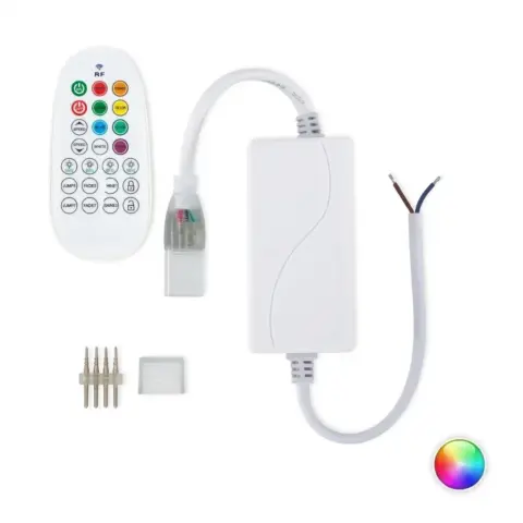 Contrôleur avec Télécommande pour Ruban LED RGB 220V AC
