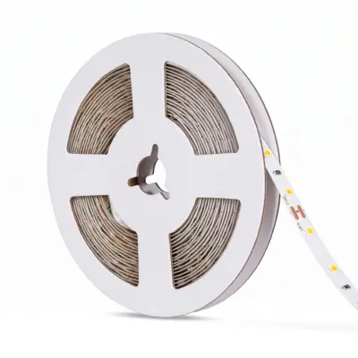 Ruban LED 12V DC SMD2835 120LED/m 5m IP65 Largeur 8mm Coupe 2.5cm