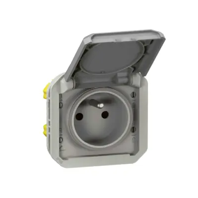Prise Plexo 2P+T LEGRAND étanche IP55 16 A 250 V-069551L