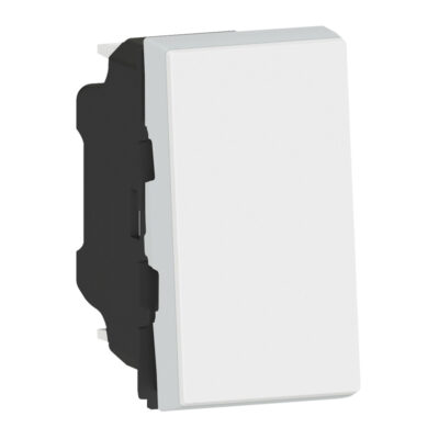 Poussoir ou poussoir inverseur Mosaic Easy-Led 6A 250V~ 1 module - blanc - 077030L